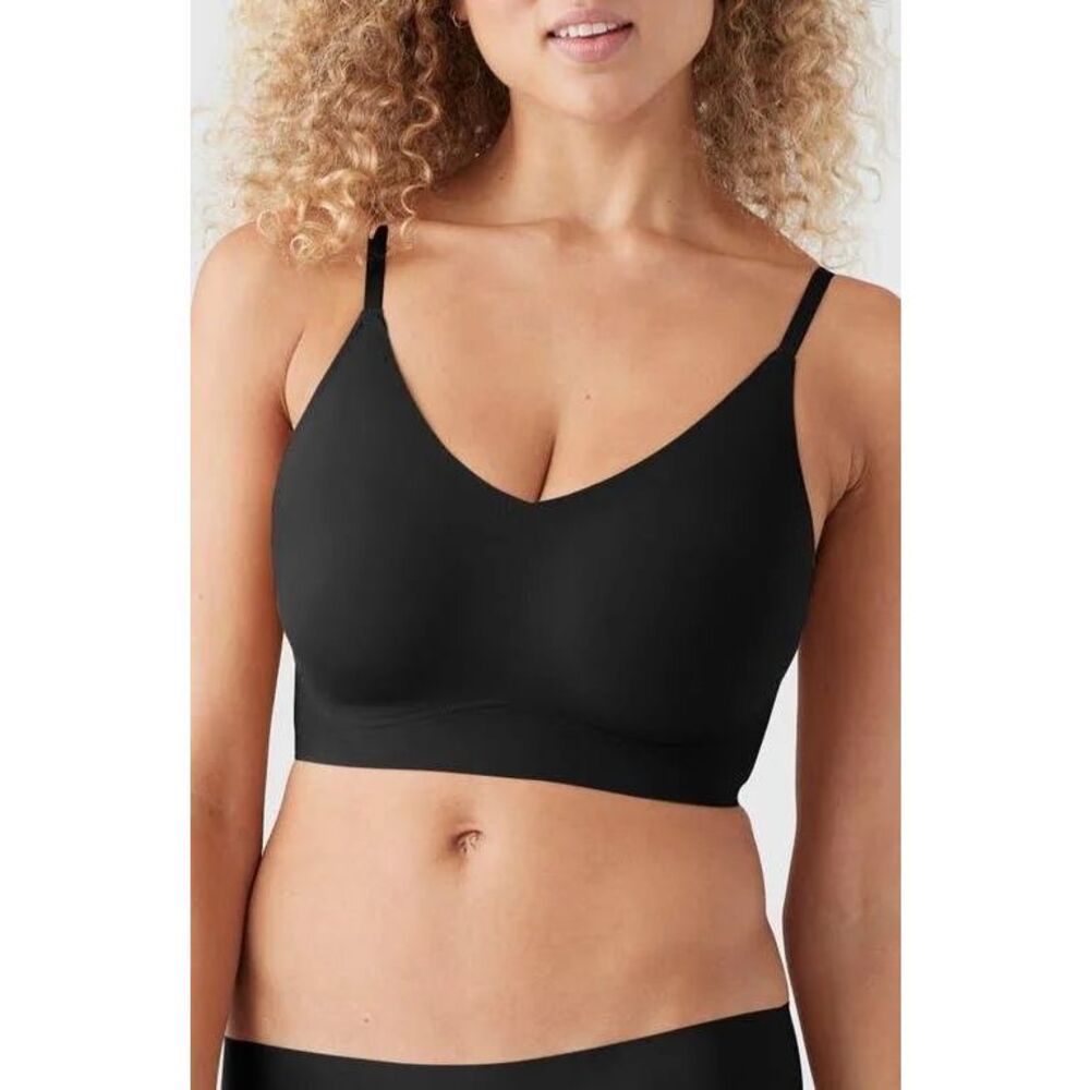 TRUE & CO $52 True Body Boost V-Neck Bra BLACK XL NEW